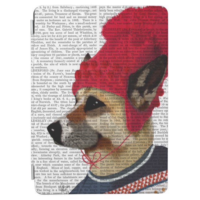 Dog in Ski Sweater 2 iPad Air Cover (Front)