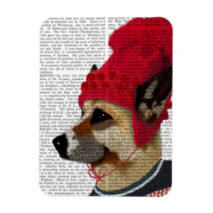 Dog in Ski Sweater 2 Magnet