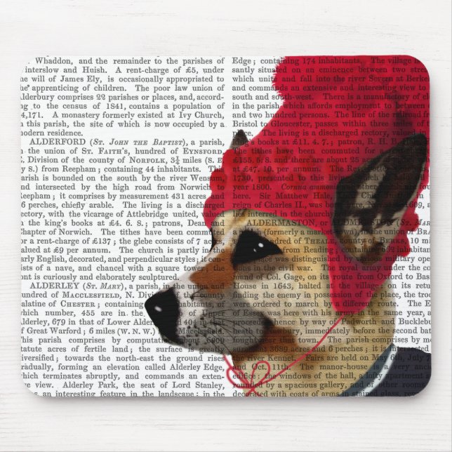 Dog in Ski Sweater 2 Mouse Pad (Front)