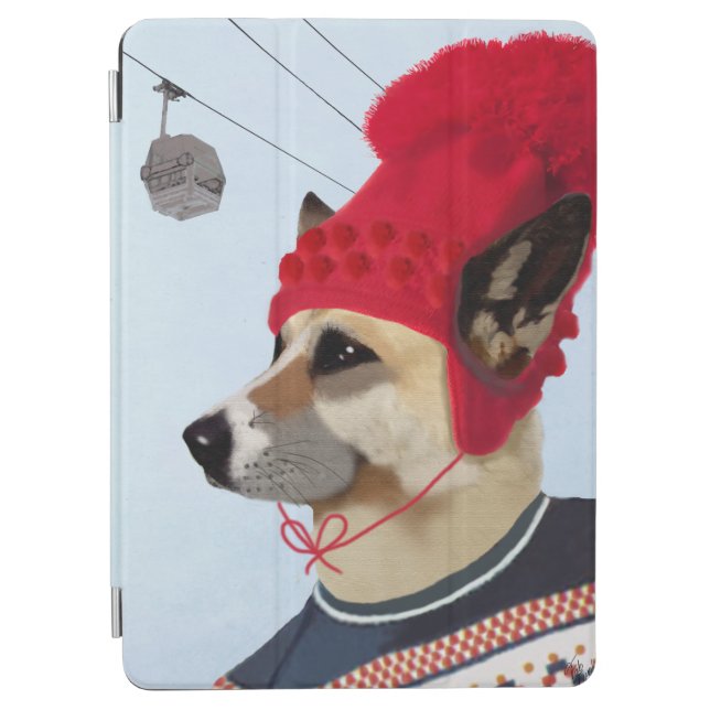 Dog in Ski Sweater iPad Air Cover (Front)