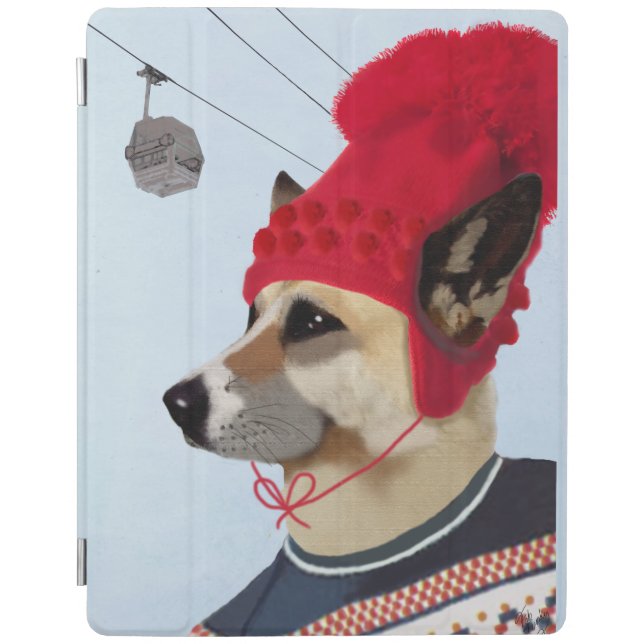 Dog in Ski Sweater iPad Air Cover (Front)