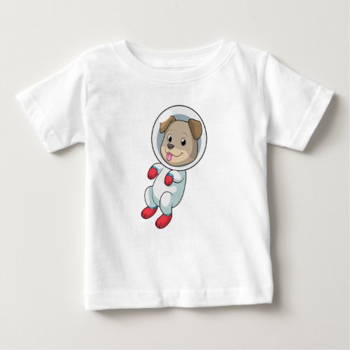Dog in Space in Suit Baby T_Shirt