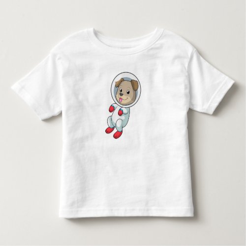 Dog in Space in Suit Toddler T_shirt