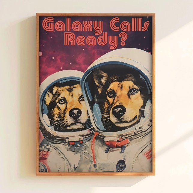 Dog in Space Print Soviet Space Poster Belka (Creator Uploaded)