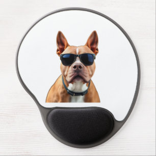 Dog in Sunglasses Gel Mousepad
