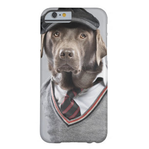 Dog in sweater and cap barely there iPhone 6 case