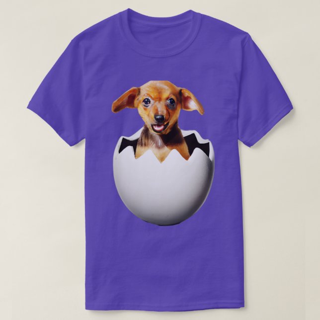 Dog in the egg 289 T-Shirt (Design Front)