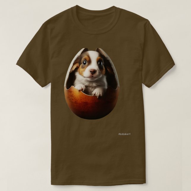 Dog In The Egg 298 T-Shirt (Design Front)