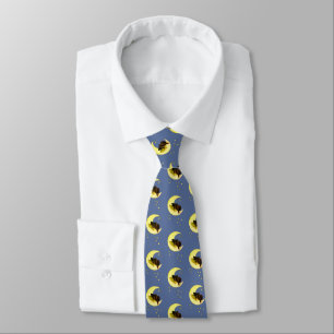 Dog in the Moon Neck Tie