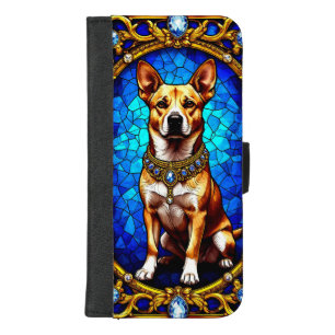 Dog in Vibrant Colors and Details iPhone 8/7 Plus Wallet Case