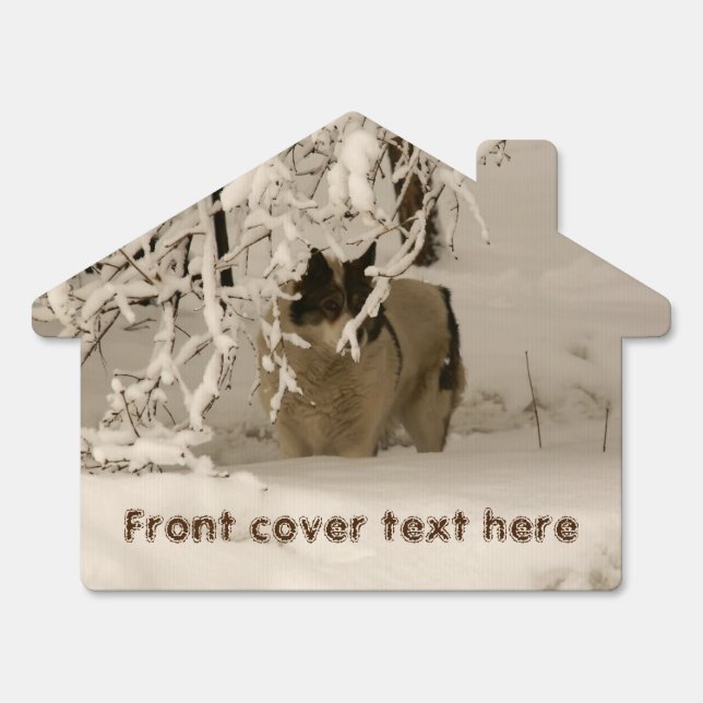 Dog in winter sign (Front)