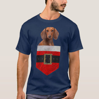 Dog in your Pocket Santa Dachshund T-Shirt