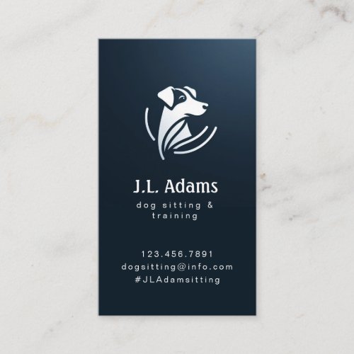 Dog industry business card
