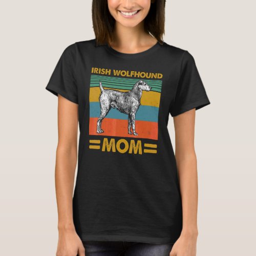 Dog Irish Wolfhound Mom  Vintage Irish Wolfhound M T_Shirt