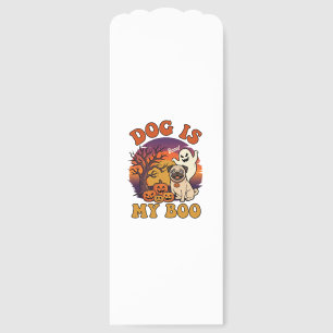 Dog Is Boo Halloween Pug Ghost Pumpkins_1 Bookmarks