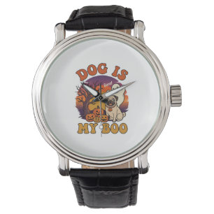 Dog Is Boo Halloween Pug Ghost Pumpkins_1 Watch