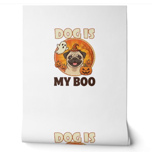 Dog Is Boo Pug Halloween Ghost Pumpkin Wallpaper
