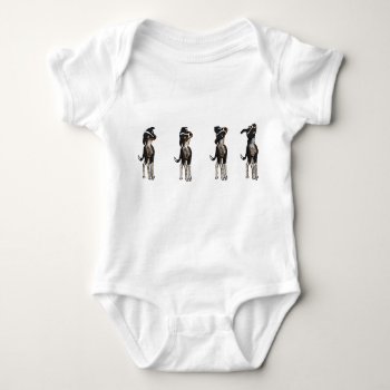 Dog Is Confused Baby Bodysuit by ickybana5 at Zazzle