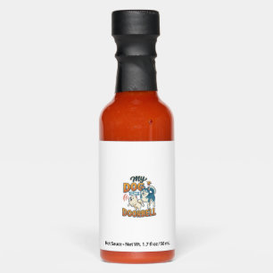 Dog Is Doorbell Barking White Blue_1 Hot Sauces