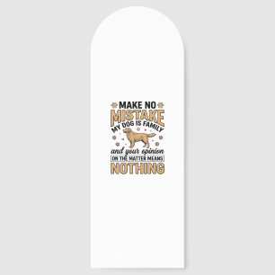 Dog Is Family Vintage Retriever Typography Design_ Bookmarks
