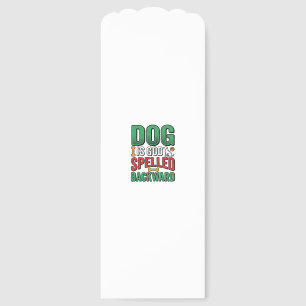 Dog Is God Spelled Backward Vintage Pet Lover Desi Bookmarks