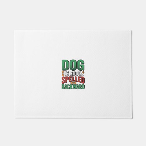 Dog Is God Spelled Backward Vintage Pet Lover Desi Doormat