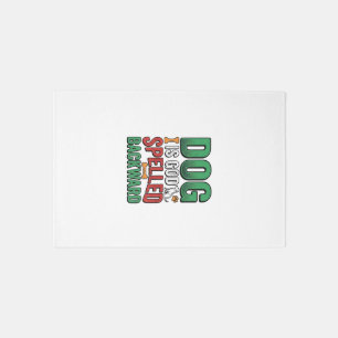Dog Is God Spelled Backward Vintage Pet Lover Desi Rug