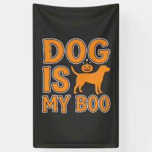 Dog Is My Boo Halloween Dog Banner