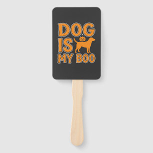 Dog Is My Boo Halloween Dog Hand Fan