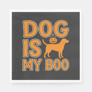 Dog Is My Boo Halloween Dog Napkins