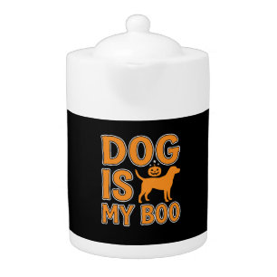 Dog Is My Boo Halloween Dog Teapot