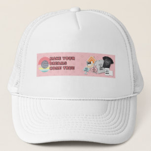 dog is running - 4 diffrent colors trucker hat