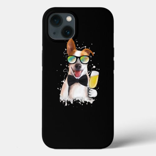 Dog Jack Russell Cheers _ Jack Russell Terrier dog iPhone 13 Case