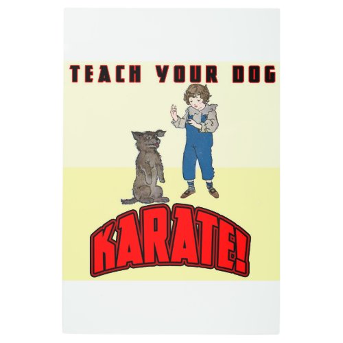 Dog Karate 1 Metal Print