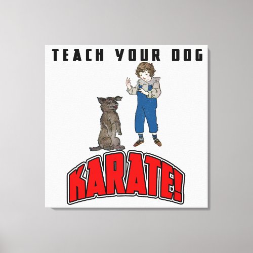 Dog Karate 4 Canvas Print