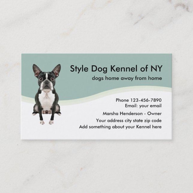 Dog Kennel Business Card (Front)