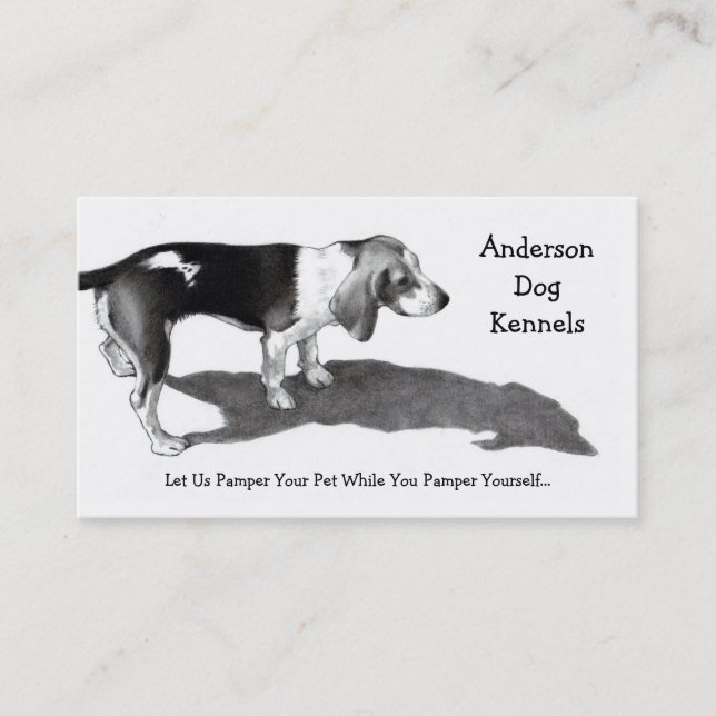 DOG KENNEL: FINE ART: BUSINESS CARDS (Front)