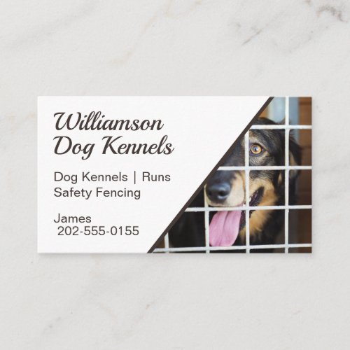 Dog Kennels Wire Fencing Business Card