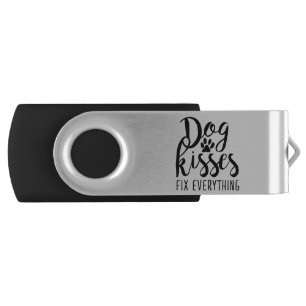 Dog Kisses Fix Everything K9 Quotes Sweet Dog Quot Flash Drive