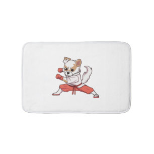 Dog Knows Karate    Bath Mat
