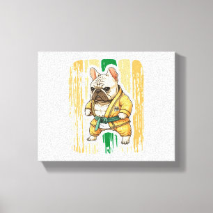 Dog Knows Karate Canvas Print