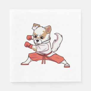 Dog Knows Karate    Napkins