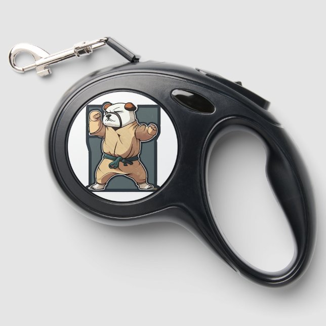 Dog Knows Karate                  Retractable Pet Leash (Front)