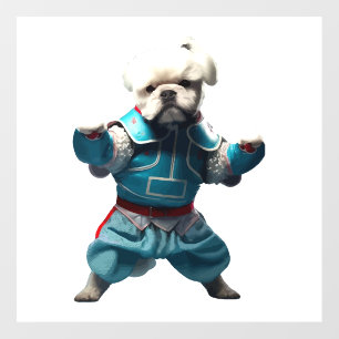 Dog Knows Karate transformed Wall Decal