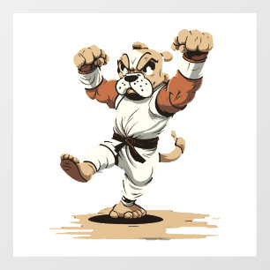 Dog Knows Karate Wall Decal