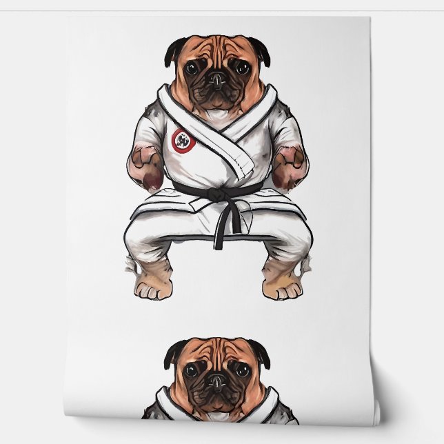 dog knows karate                 wallpaper  (Unrolling)
