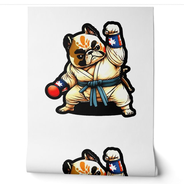 dog knows karate  wallpaper  (Unrolling)