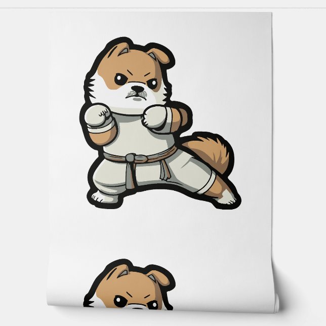 dog knows karate          wallpaper  (Unrolling)
