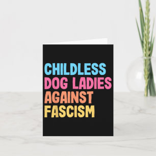 Dog Ladies Against Fascism Kamala Harris  Card