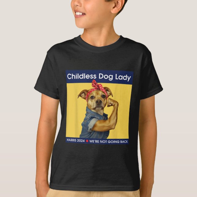 Dog Lady Kamala-harris 2024  T-Shirt (Front)